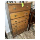 6 DRAWER CHEST OF DRAWERS, 31 IN X 17 IN X 52 IN