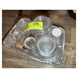 GROUP OF MISC GLASS CANISTERS