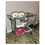 3 TIER ROLLING METRO CART