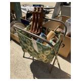 GROUP OF VINTAGE ITEMS, MARBLES, ROLLING PIN, ETC