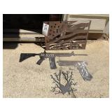 GROUP OF METAL ART WORK