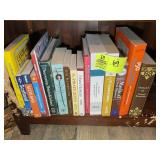 BOTTOM SHELF OF BOOK CASE, MICS BOOKS VARIOUS TITL