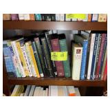 MIDDLE SHELF OF BOOK CASE, MISC BOOKS VARIOUS TITL