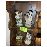 GROUP OF DECORATIVE FIGURINES, MUSIC BOX