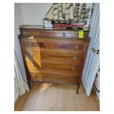 7 DRAWER VINTAGE WOODEN CHEST OF DRAWERS, 41 IN X