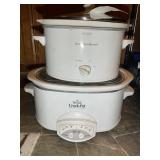 PAIR OF CROCK POTS