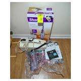 GROUP INCLUDING SHARK LIGHT AND EASY STEAM MOP AND