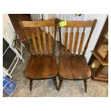 APPEAR TO BE BENT RIMS SPINDLE BACK  DINING CHAIRS