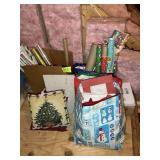 LARGE GROUP OF WRAPPING PAPER, GIFT BAGS, ETC, LOC