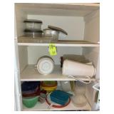 CONTENTS OF PANTRY, PLASTIC STORAGE CONTAINERS, PI