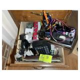 GROUP OF OFFICE SUPPLIES, PENS, CALCULATORS, HOLE
