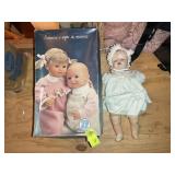 TWO VINTAGE DOLLS, ONE IN BOX, LOCATED IN THE ATTI