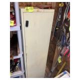 METAL STORAGE CABINET, NO CONTENTS, 18 IN X 12 IN