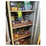 CONTENTS OF CABINET, ASSORTED FASTENERS, SCREWS AN