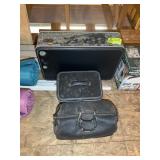VINTAGE SUITECASES, LOCATED IN THE ATTIC OVER THE