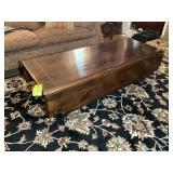 DROP LEAF STYLE COFFEE TABLE, 36 IN X 54 IN X 17 I