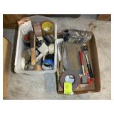 GROUP OF SANDPAPER AND MISC TAPE