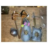 GROUP OF KIDS TOYS, STICK HORSE, ETC, LOCATED IN T