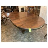 BENT RIMS PEDESTAL FINE DINING TABLE BY JEFFERSON