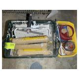 ASSORTED PAINT SUPPLIES, ROLLERS, TRAYS, ETC