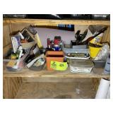 SHELF INCLUDING MISC HARDWARE ITEMS, FASTENERS, WD