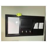 BLACK WALL ORGANIZER BOARD WITH SMALL DRY ERASE, 3