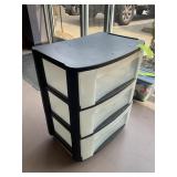 3 DRAWER ROLLING STORAGE BIN