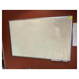 LARGE DRY ERASE BOARD, APPROX 72 IN X 46 IN