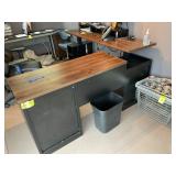 L SHAPED ERGONOMIC HEIGHT ADJUSTABLE HEIGHT DESK,