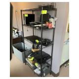 5 TIER BLACK METRO RACK, NO CONTENTS, 36 IN X 16 I