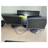 GROUP OF 3 VIEWSONIC COMPUTER MONITORS