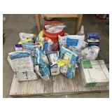 MISC GROUP OF MORTAR AND GROUT, PARTIALS