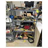 4 TIER METAL SHELF, NO CONTENTS, 36 IN X 18 IN X 6