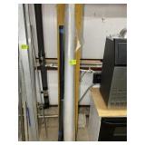 GROUP INCLUDING 7 FT ROLL OF PLASTIC, 6 FT ROLL OF