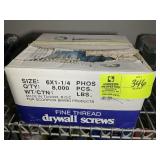 APPEARS TO BE FULL BOX OF 1 1/4 IN DRYWALL SCREWS