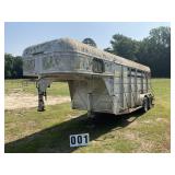 16ft Ponderosa steel stock trailer with front dres