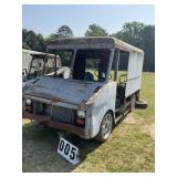 Vintage panel project van, inline 6 cyl motor, air