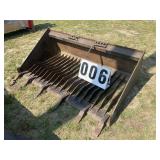 66in Skid steer rock bucket