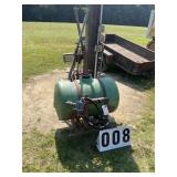 55 gallon sprayer tank, 3pt lift, 10ft sprayer arm