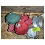 GROUP INCLUDING BOYSCOUT CONTEENS AND LUNCH KITS