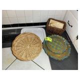 MISC GROUP OF SERVING TRAYS