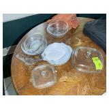 GROUP OF MISC BAKING DISHES, FIRE-KING, PYREX, COR