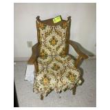 VINTAGE WOODEN SPRING ROCKER CHAIR