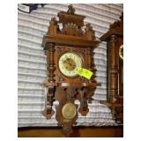 VINTAGE NERNERS ORIGINAL WOODEN CASED WALL CLOCK,