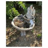 CONCRETE BIRDBATH
