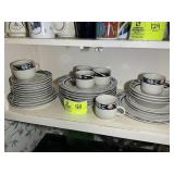 GROUP OF TIESHAN STONEWARE, APPROX 29 PCS, PLATES,