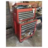 SEARS CRAFTSMAN ROLLING TOOLBOX AND TOP BOX SOME R