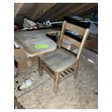 WOODEN SCHOOL DESK