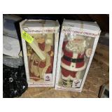 PAIR OF MR AND MRS CLAUS CHRISTMAS DISPLAY FIGUERI