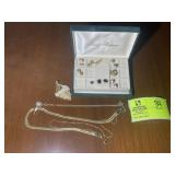 GROUP OF COSTUME JEWELRY, NECKLACES, EARRINGS